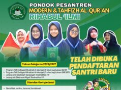 TELAH DIBUKA PENDAFTARAN CALON SANTRI BARU PONDOK PESANTREN MODERN & TAHFIZH AL-QUR’AN PUTRI RIHABUL ‘ILMI TP 2026/2027 PAPESBA
